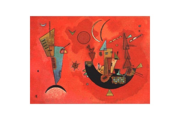 Vlámský gobelín tapiserie  - For and against by Kandinsky