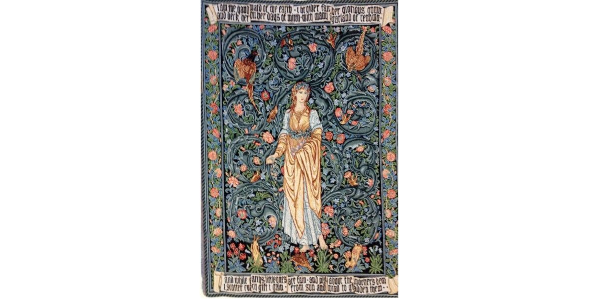 Vlámský gobelín tapiserie  -  Flora by William Morris