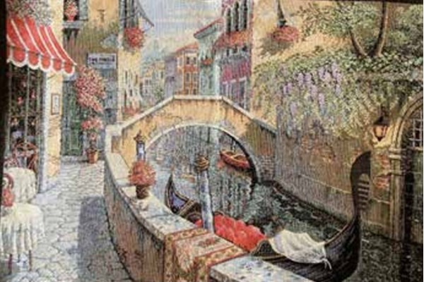 Gobelín tapiserie Venezia Romantica