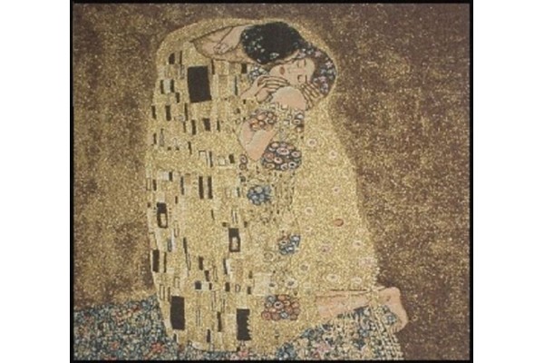 Vlámský gobelín tapiserie  - Le Baiser by Gustav Klimt