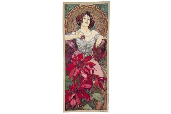 Gobelín tapiserie  - Rubis by Alfons Mucha