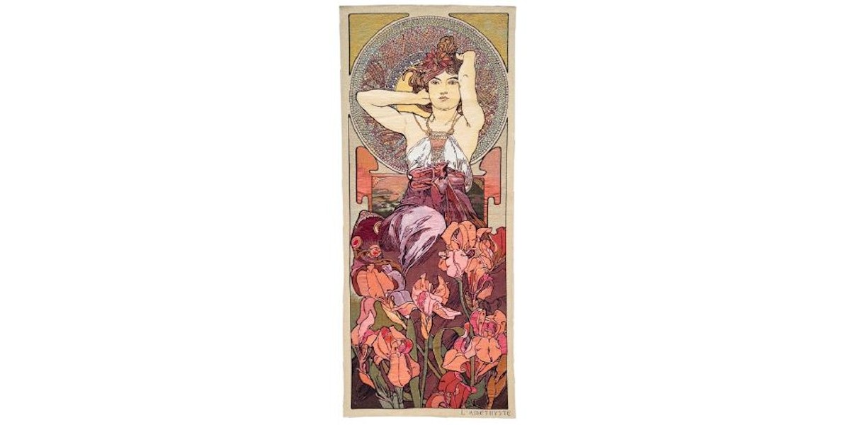 Gobelín tapiserie  - Amethyste by Alfons Mucha