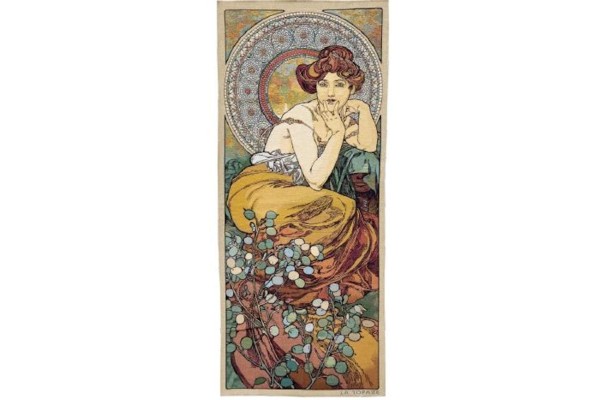 Gobelín tapiserie  - Topaze by Alfons Mucha