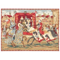 Vlámský gobelín tapiserie -  Lice medievale