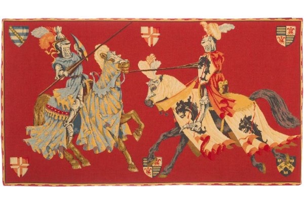 Vlámský gobelín tapiserie  -  Templiers
