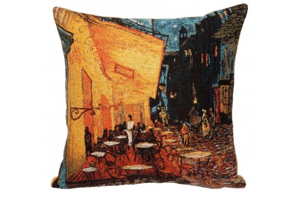 Gobelínový povlak na polštář  - Night cafe by Vincent van Gogh