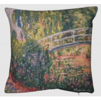 Gobelínový povlak na polštář  - Pont de Giverny multico by Monet