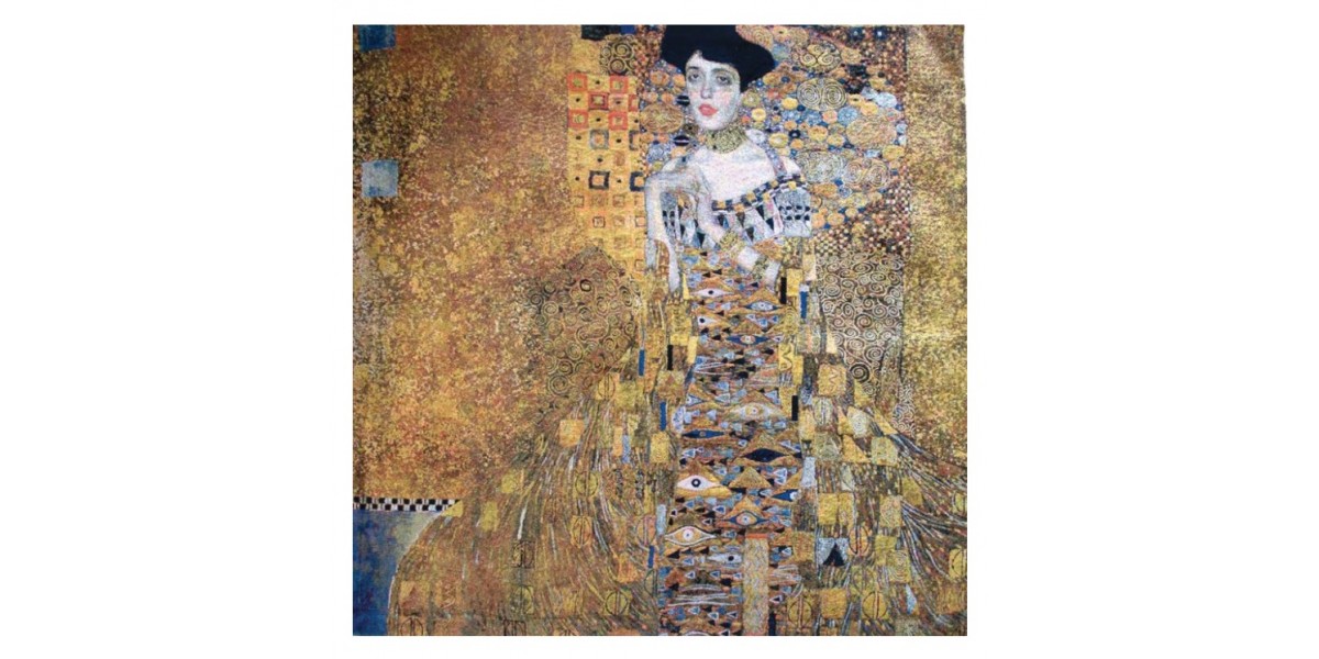 Vlámský gobelín tapiserie -  Lady in Gold  II by Gustav Klimt 
