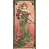 Vlámský gobelín tapiserie polotovar -  Printemps / Spring  by Alfons Mucha II