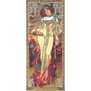 Gobelín tapiserie polotovar - Automne  by Alfons Mucha