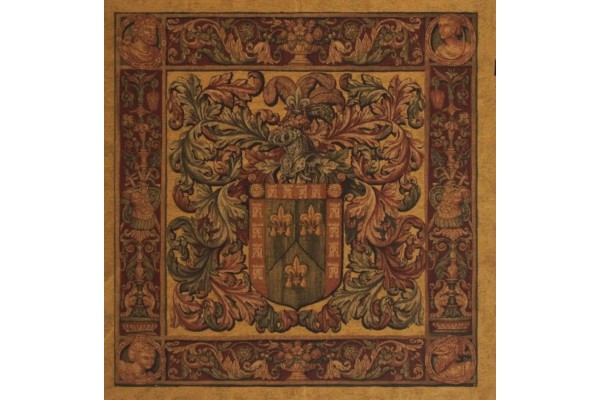 Vlámský gobelín tapiserie  -  Crest and Fleur
