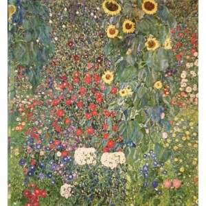 Gobelín  -  Flower Garden III by Gustav Klimt 