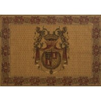 Vlámský gobelín tapiserie  -  Blason Tours Horizontal