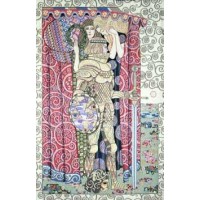 Gobelín tapiserie  - Armed Knight by Gustav Klimt 