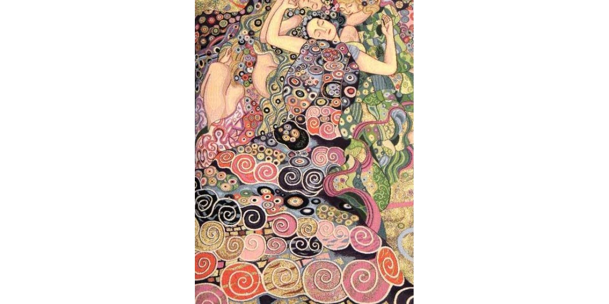 Gobelín Virgin Pink by Gustav Klimt (1913)