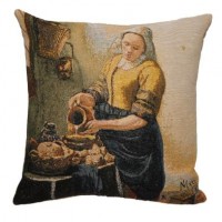 Gobelínový povlak na polštář  - La Laitière by Vermeer