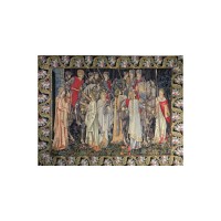 Vlámský gobelín tapiserie  -  Quête du Graal by William Morris