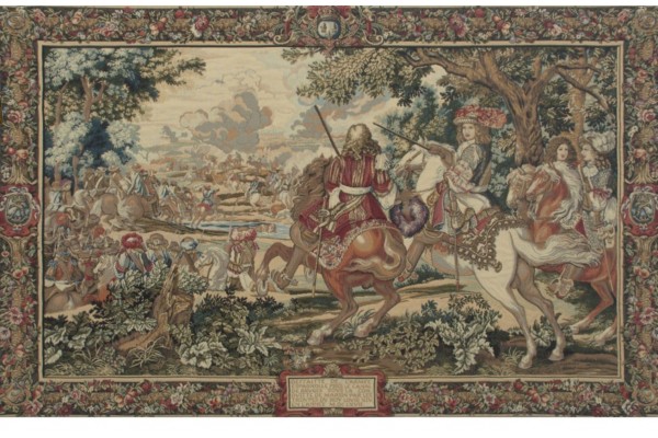 Vlámský gobelin tapiserie - Roi Soleil de Versailles