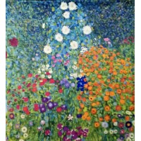 Vlámský gobelín tapiserie  -  Flower Garden III by Klimt 