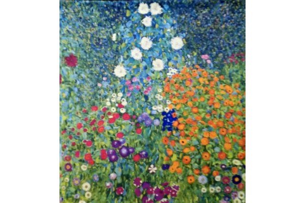 Vlámský gobelín tapiserie -  Flower Garden II by Klimt 