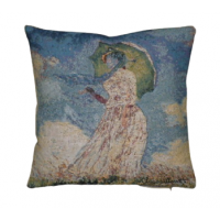 Gobelínový povlak na polštář  - Femme à l’ombrelle by Monet