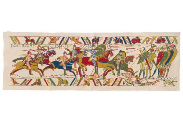 Vlámský gobelín tapiserie  - Fragment de Bayeux