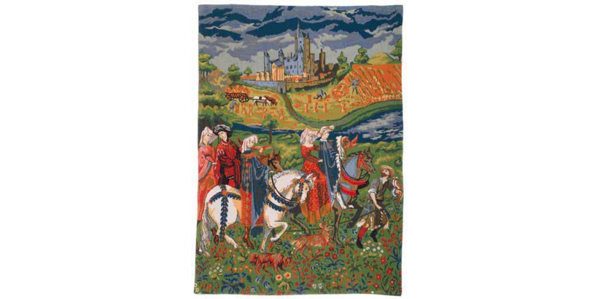 Vlámský gobelín tapiserie  - Jour d ete II by Duc de Berry