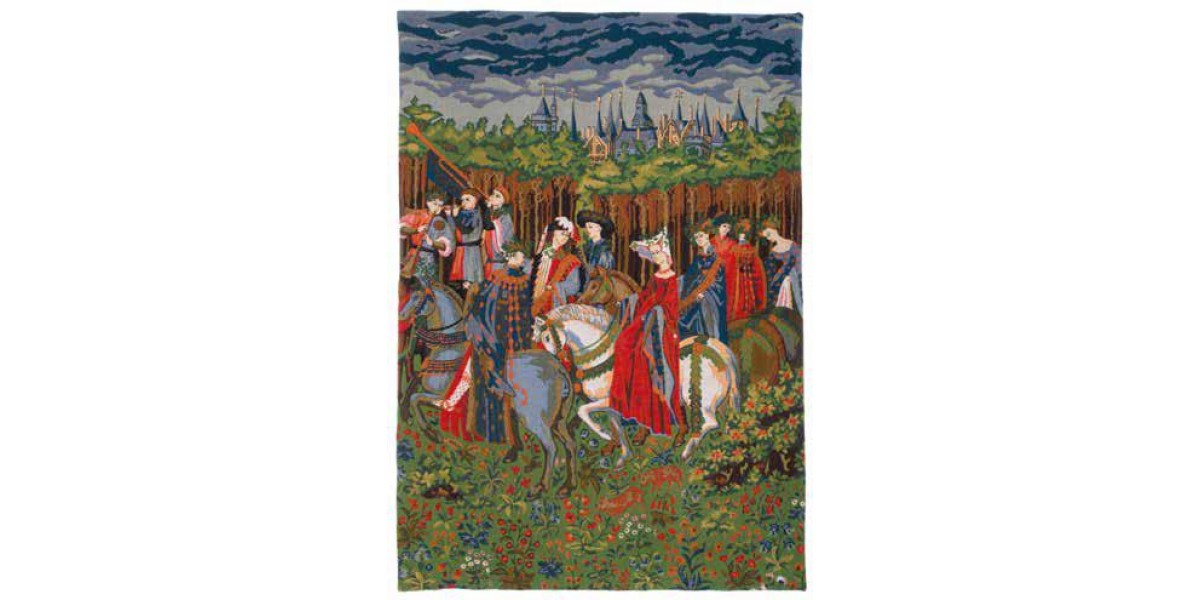 Vlámský gobelín tapiserie  - Jour d ete I by Duc de Berry