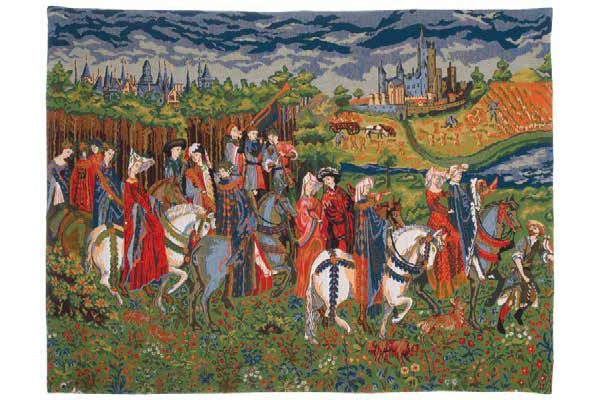 Vlámský gobelín tapiserie - Jour d ete  by Duc de Berry