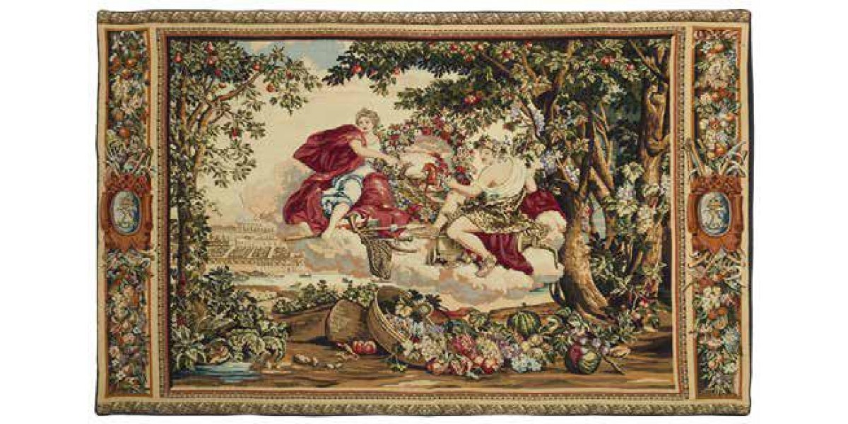 Vlámský gobelín tapiserie  - Decoration Bacchus pour Versailles I