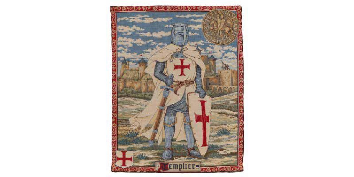 Vlámský gobelín tapiserie   -  Templier
