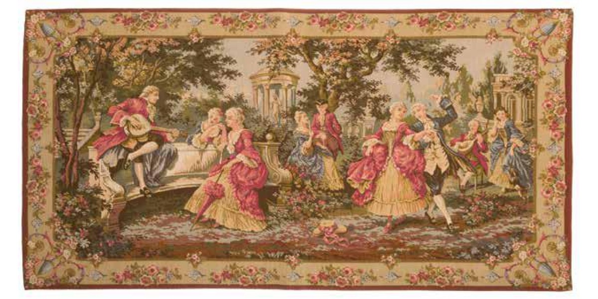 Vlámský gobelín tapiserie  - Chasse et pêche by Bucher