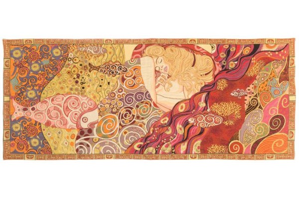 Vlámský gobelín tapiserie  - Danae by Gustav Klimt