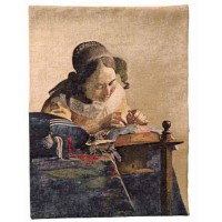 Gobelín  - La Dentellière by Vermeer