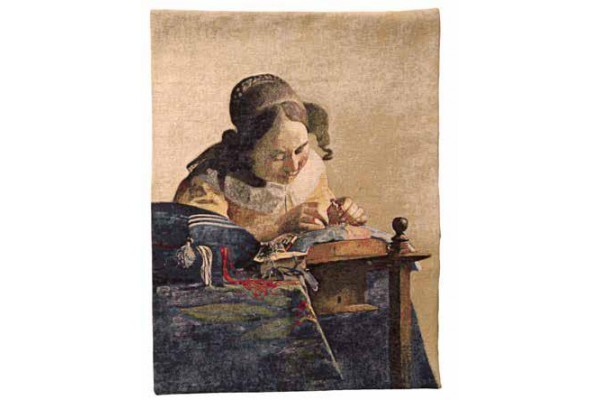Gobelín  - La Dentellière by Vermeer