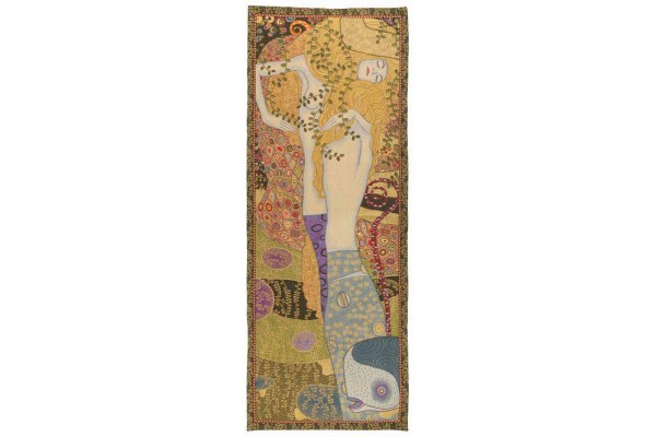Gobelín  - Les serpents d eau by Gustav Klimt