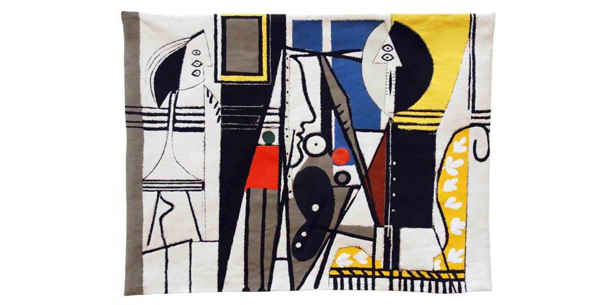 Gobelín  - Le peintre et son modele by Picasso ( rok 1928)