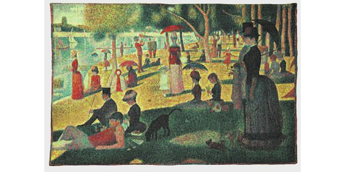 Vlámský gobelín tapiserie  - Dimanche d’été à la Grande Jatte  by Georges Seurat