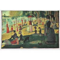 Vlámský gobelín tapiserie  - Dimanche d’été à la Grande Jatte  by Georges Seurat