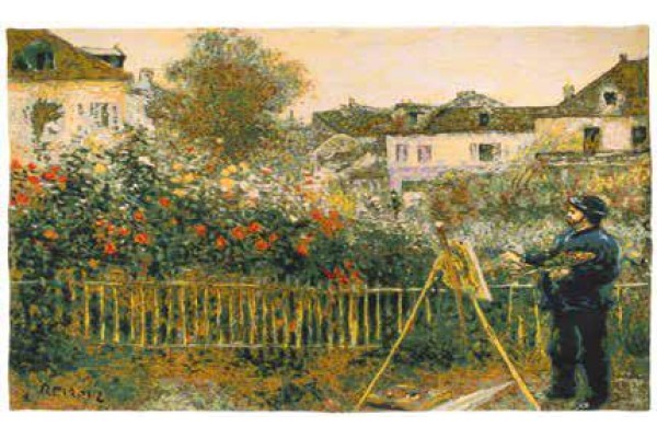 Gobelín  - Monet peignant by Renoir
