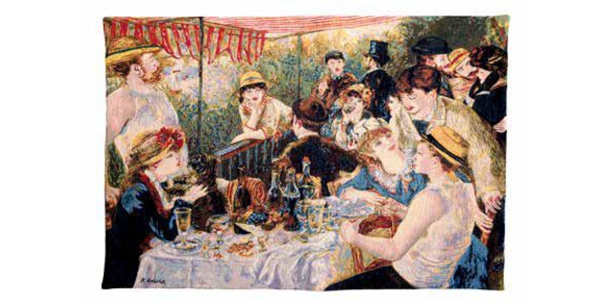 Vlámský gobelín tapiserie  - Déjeuner des canotiers by Renoir