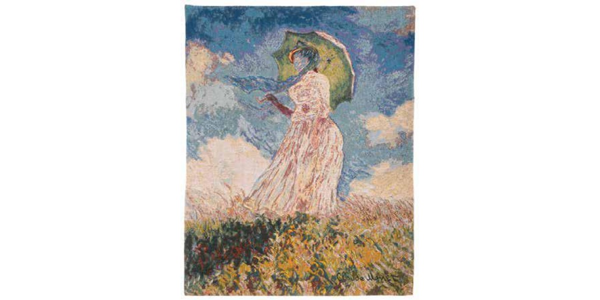 Gobelín  - Femme à l’ombrelle by Monet